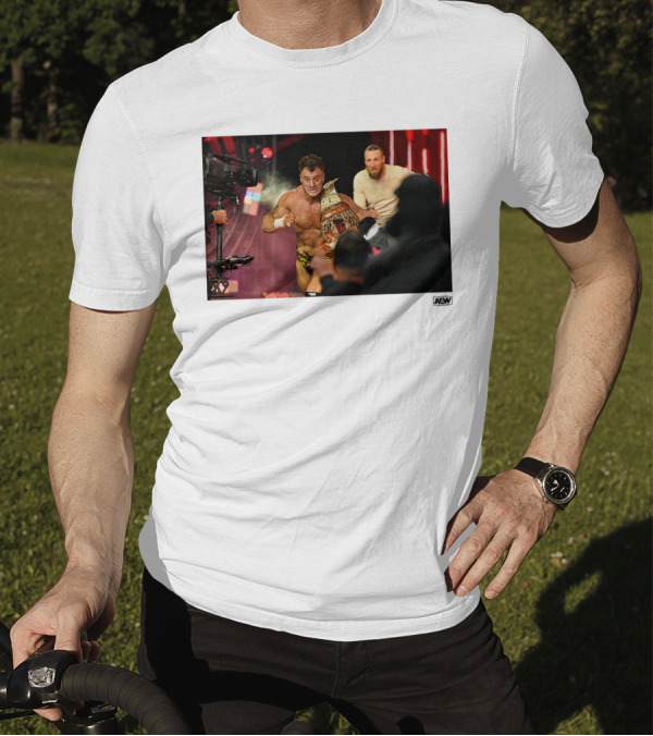 MJF Vs Bryan Danielson Running Scared AEW Wrestling Match Showdown T-Shirt