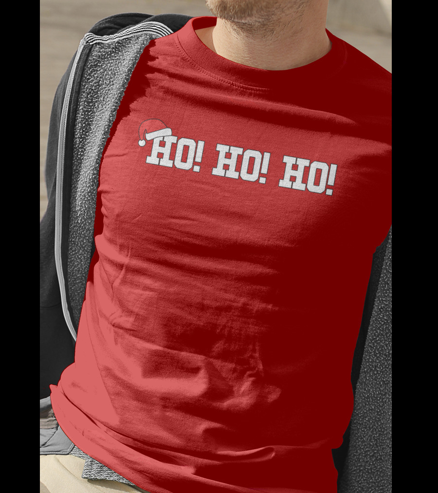 Ho Ho Ho Heather Harmon Santa Hat Holiday Cheer T-Shirt