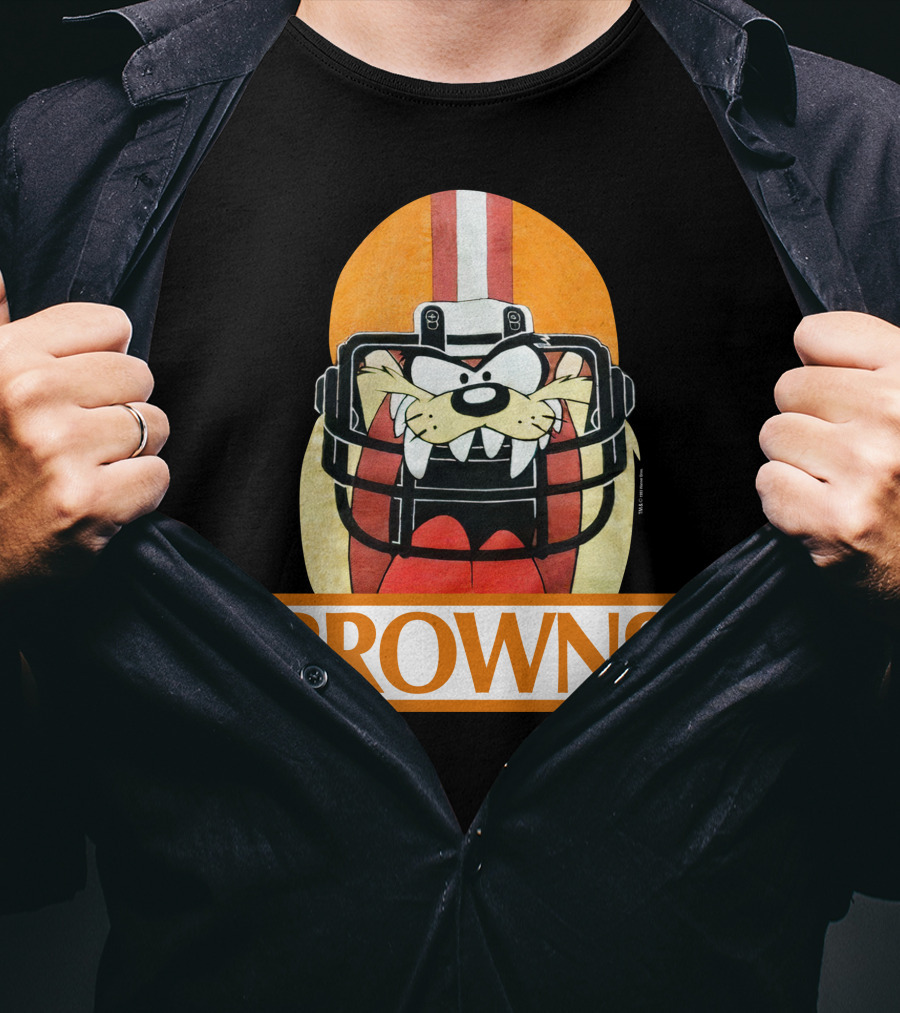 Browns Taz Football Helmet Jake Paul T-Shirt