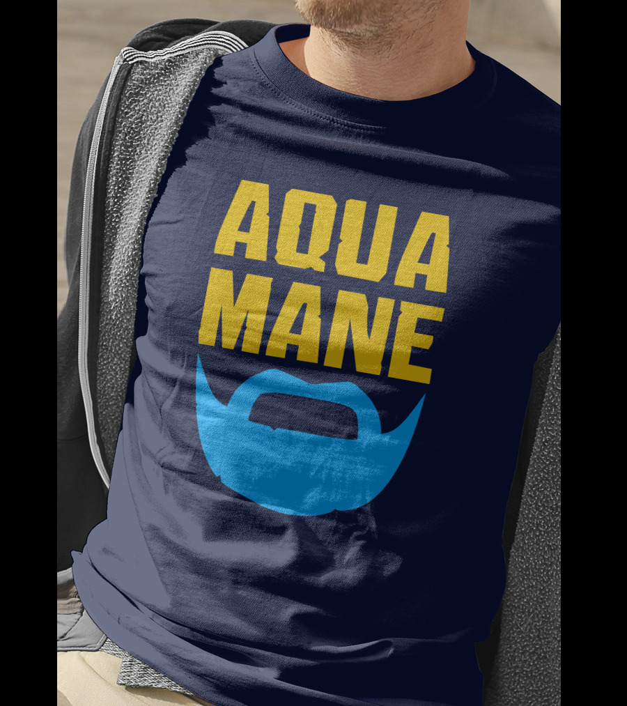 Aqua Mane Iconic Blue Beard T-Shirt