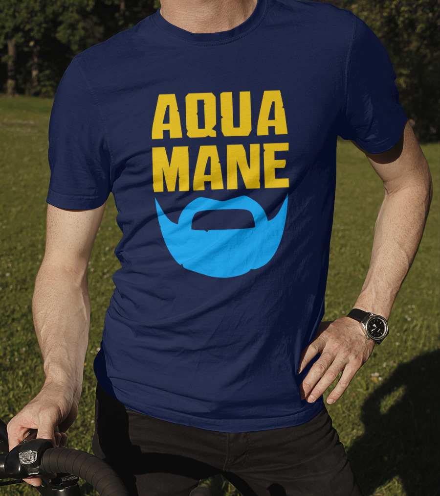 Aqua Mane Iconic Blue Beard T-Shirt