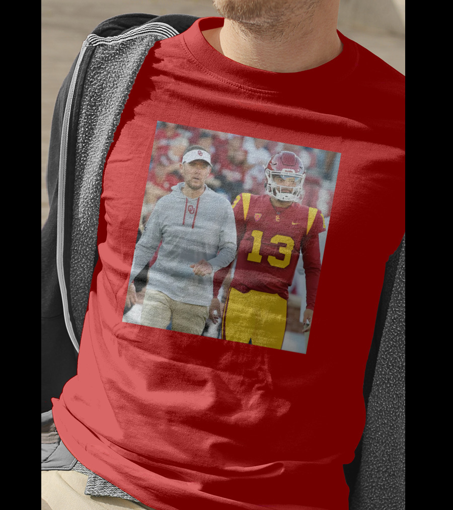 Lincoln Riley And Caleb Williams USC Football Collaboration T-Shirt