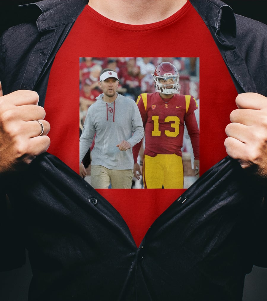 Lincoln Riley And Caleb Williams USC Football Collaboration T-Shirt
