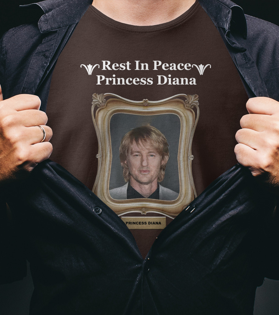 Rest In Peace Princess Diana Owen Wilson Frame T-Shirt
