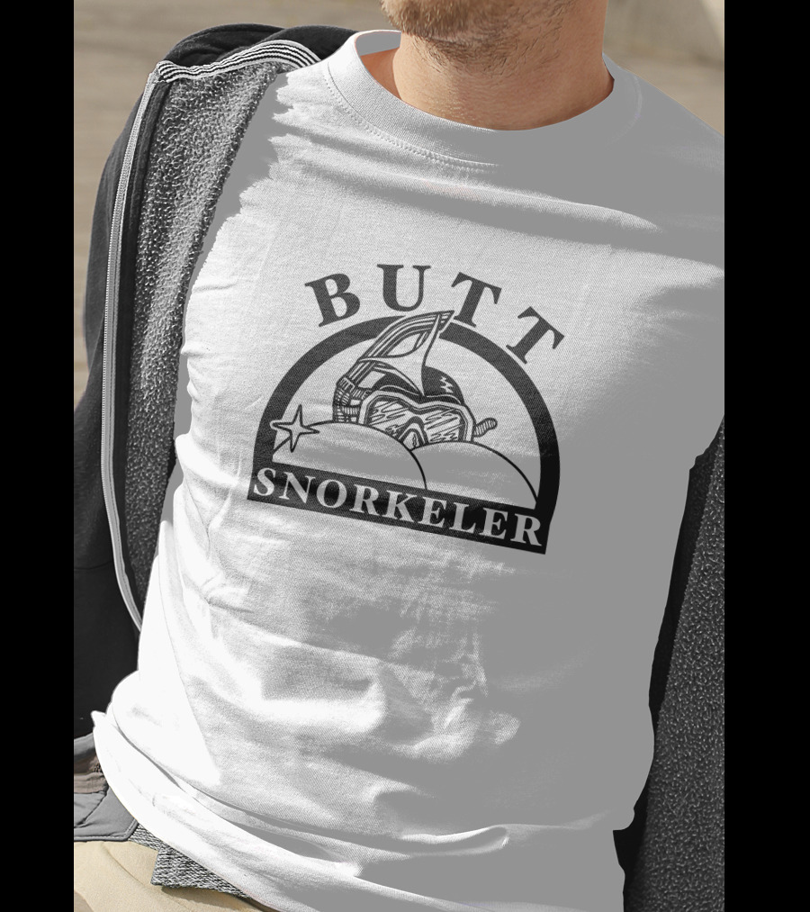 BUTT SNORKELER Vintage Diving Mask Star Emblem T-Shirt