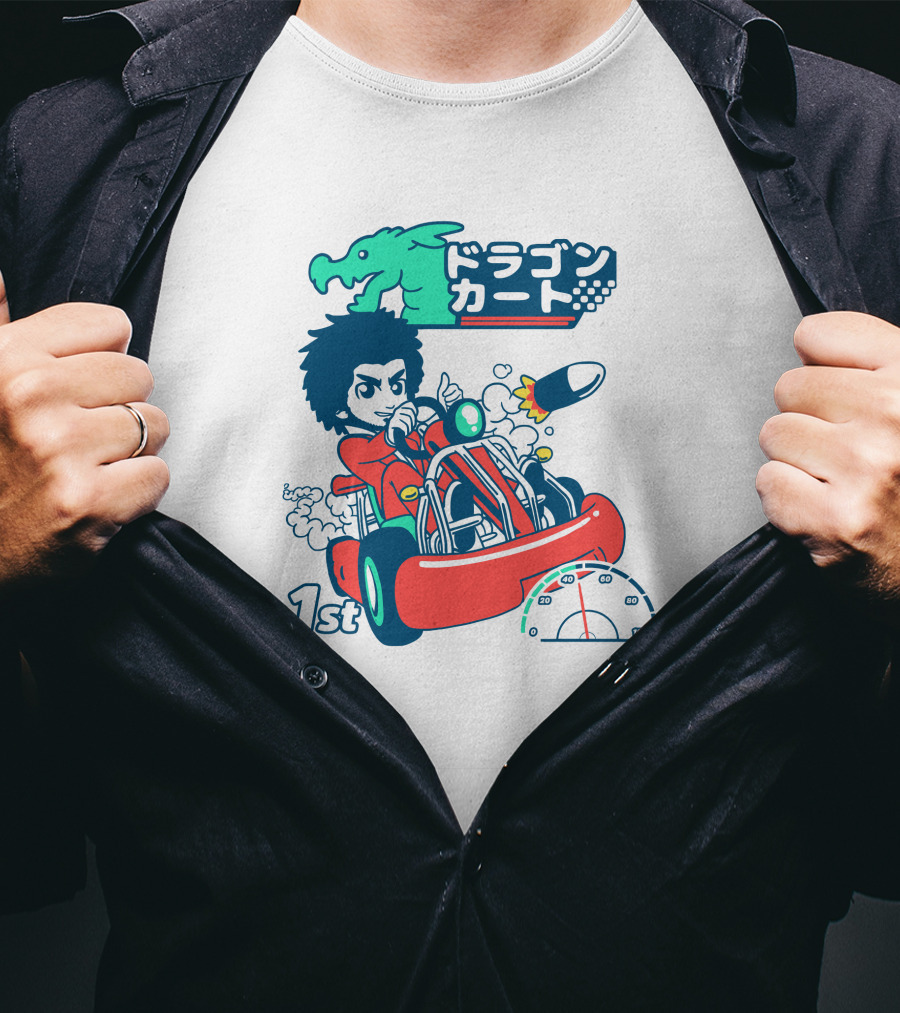 1st Place Racing With Rocket Power And Speedometer T-Shirt