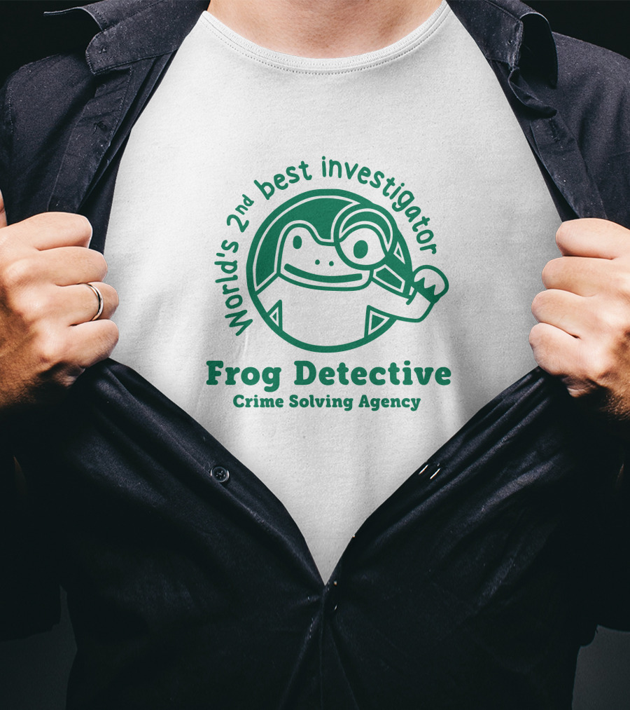 World's 2nd Best Investigator Frog Detective Crime Solving Agency T-Shirt