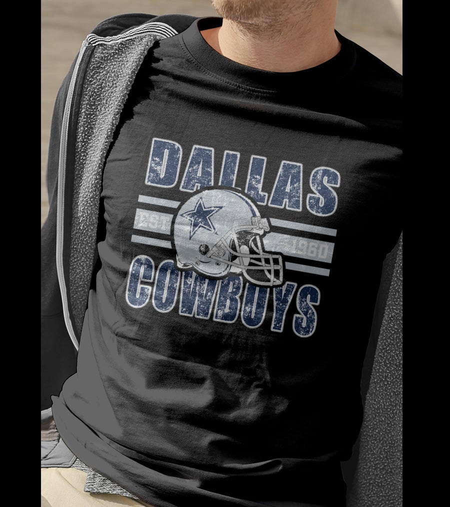 Dallas Cowboys Est 1960 Helmet T-Shirt