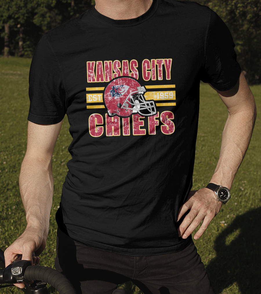 Kansas City Chiefs EST 1959 Helmet T-Shirt