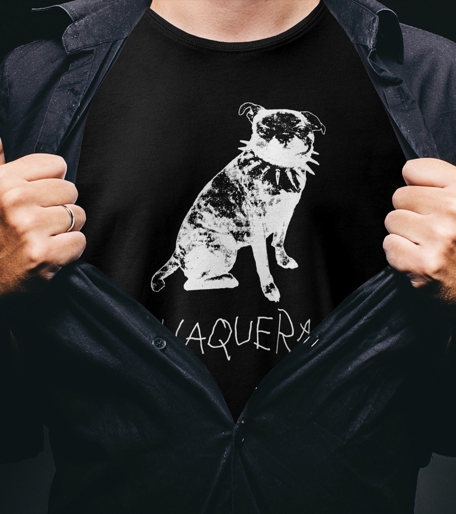 Vaquera Punk Dog Cowboy Hat Bandana Bold Attitude T-Shirt