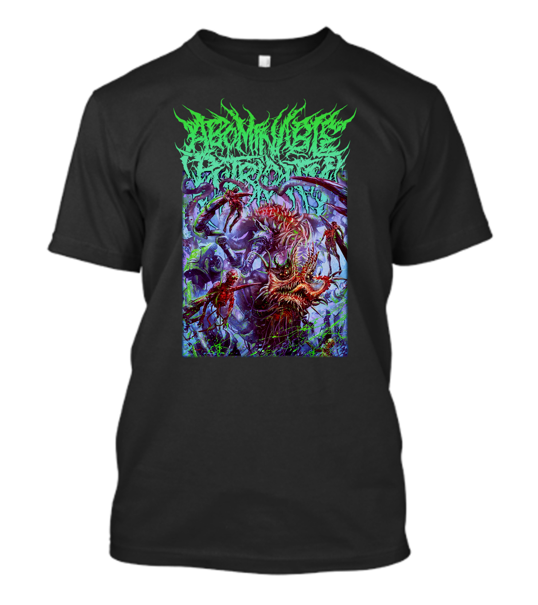 Grotesque Cybernetic Optimization Morbidly Unique Bio-Mechanical Horror Creature T-Shirt