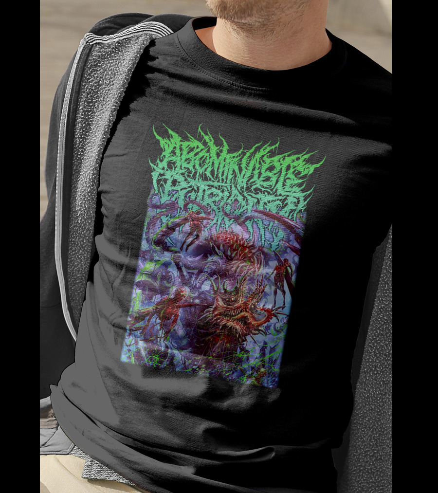 Grotesque Cybernetic Optimization Morbidly Unique Bio-Mechanical Horror Creature T-Shirt