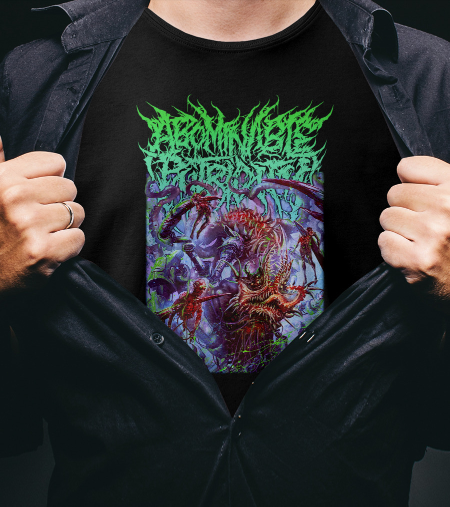 Grotesque Cybernetic Optimization Morbidly Unique Bio-Mechanical Horror Creature T-Shirt