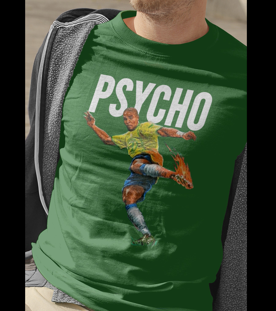 Adriano Psycho Soccer Kick With Flaming Shoe T-Shirt