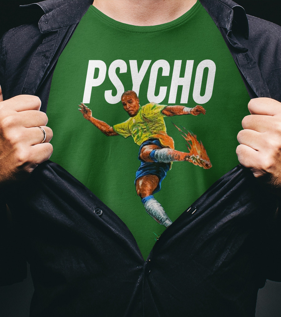 Adriano Psycho Soccer Kick With Flaming Shoe T-Shirt