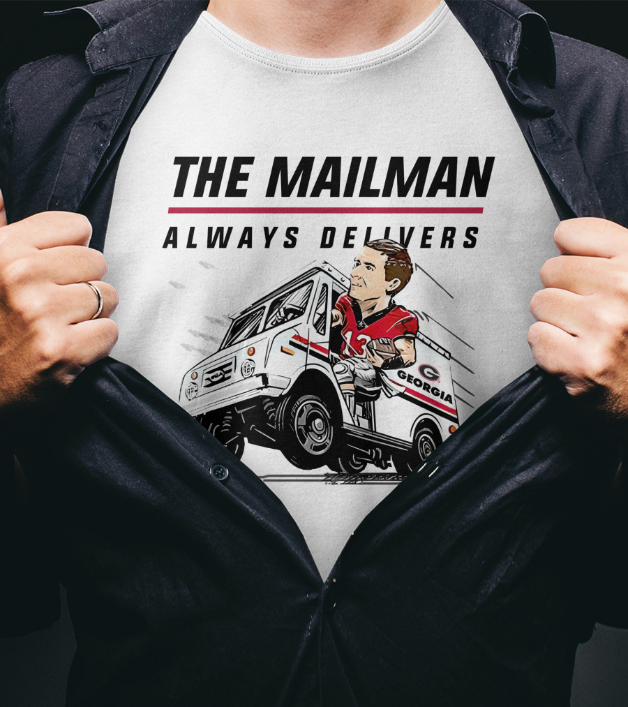 The Mailman Always Delivers Georgia Football Player T-Shirt