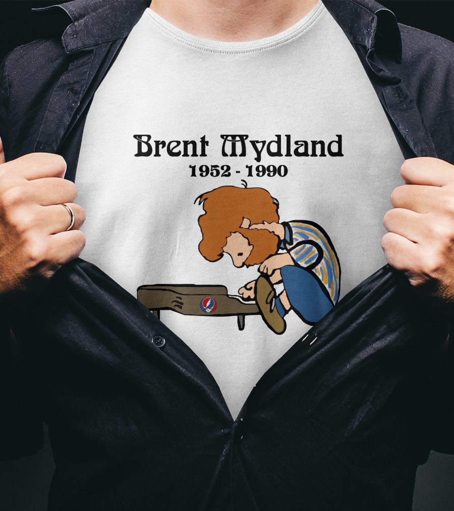Peanuts X Grateful Dead Brent Mydland 1952 1990 T-Shirt