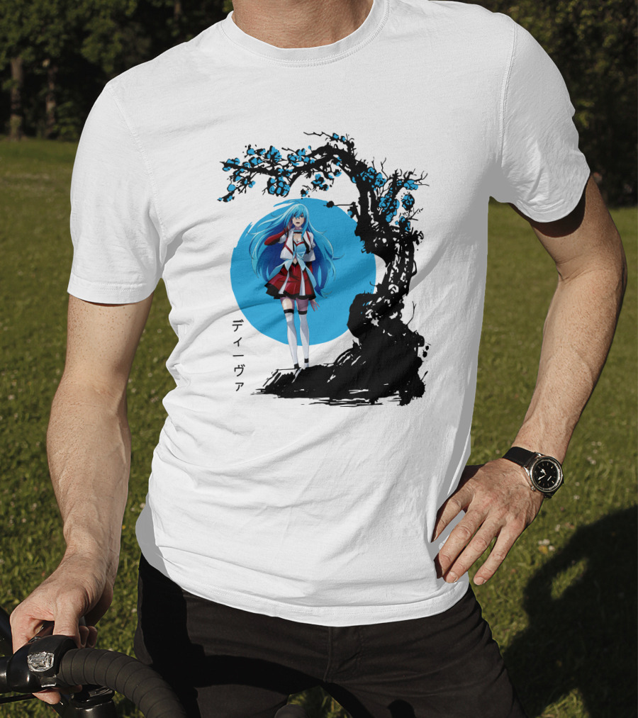 Vivy Fluorite Eye’s Song Blue Moon Anime Diva Character Sakura Tree T-Shirt