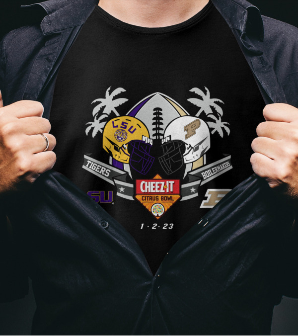 LSU Tigers Vs Purdue Boilermakers Cheez It Citrus Bowl 01-02-23 T-Shirt