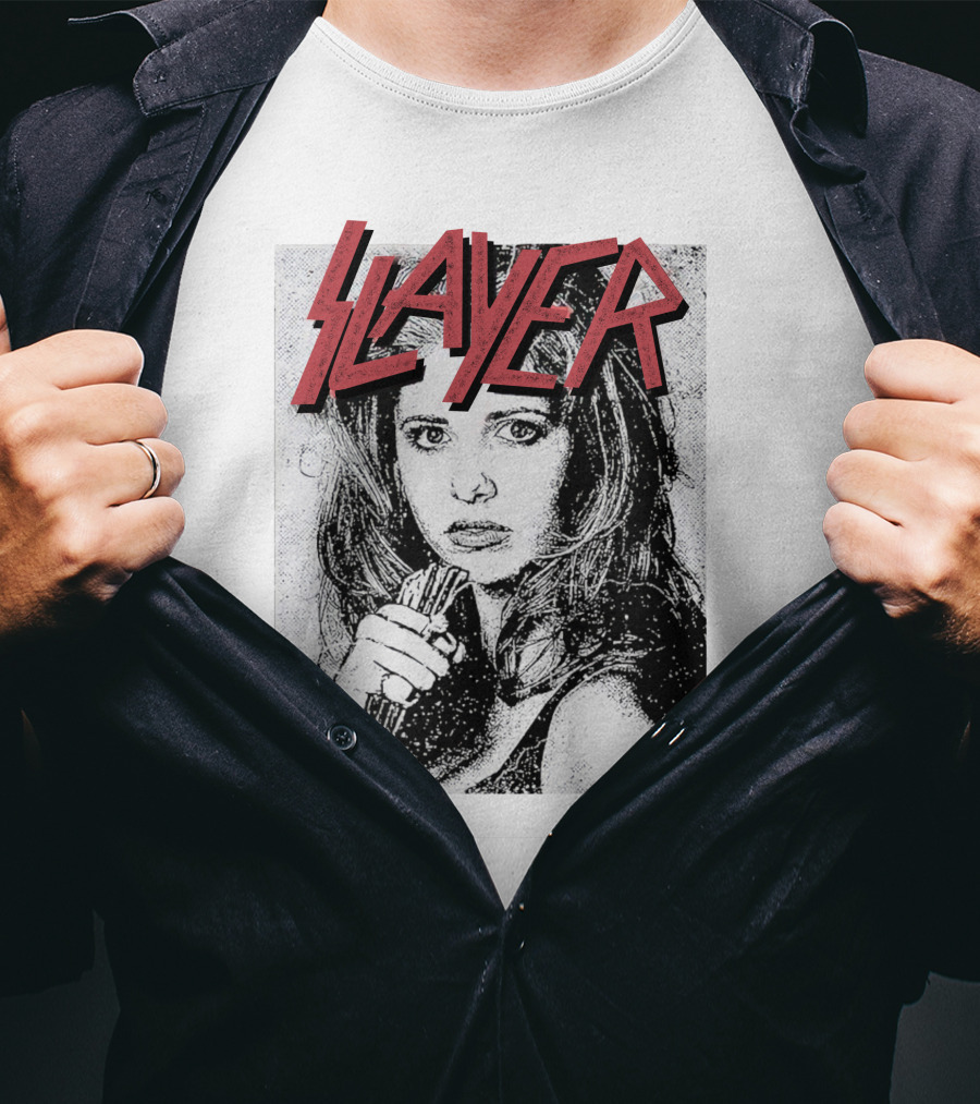 Buffy Slayer Vampire Cross T-Shirt