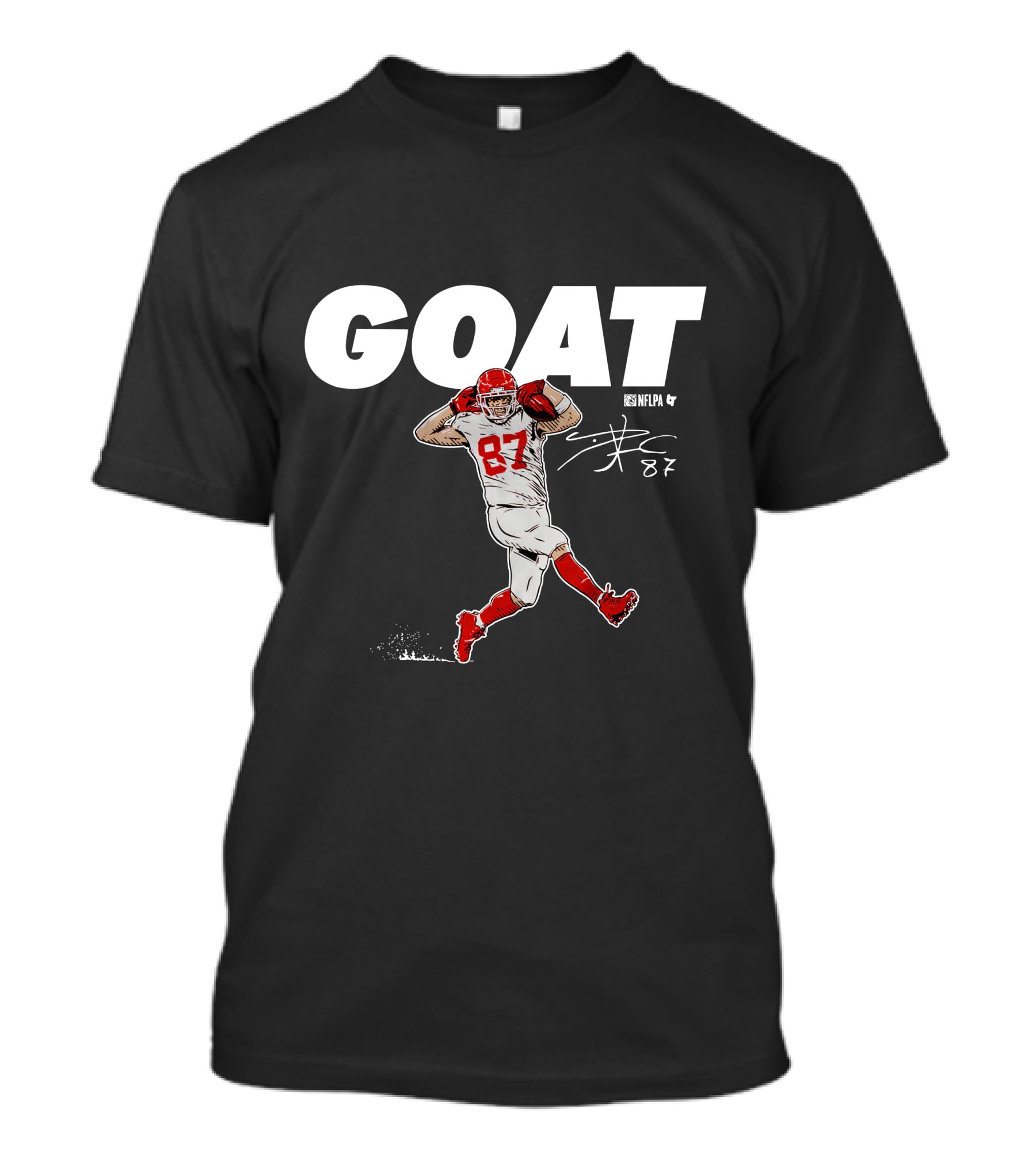GOAT 87 NFLPA Kansas City Chiefs Te Signature T-Shirt