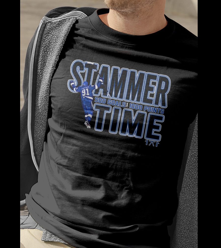 Stammer Time 500 Goals 1000 Points 91 Captain T-Shirt