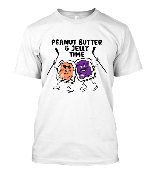 Minnesota Wild Peanut Butter And Jelly Time Hockey Duo 97 36 T-Shirt