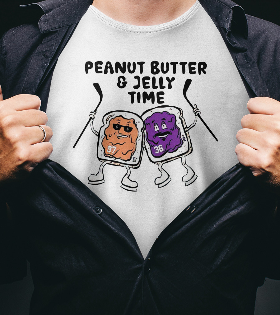 Minnesota Wild Peanut Butter And Jelly Time Hockey Duo 97 36 T-Shirt