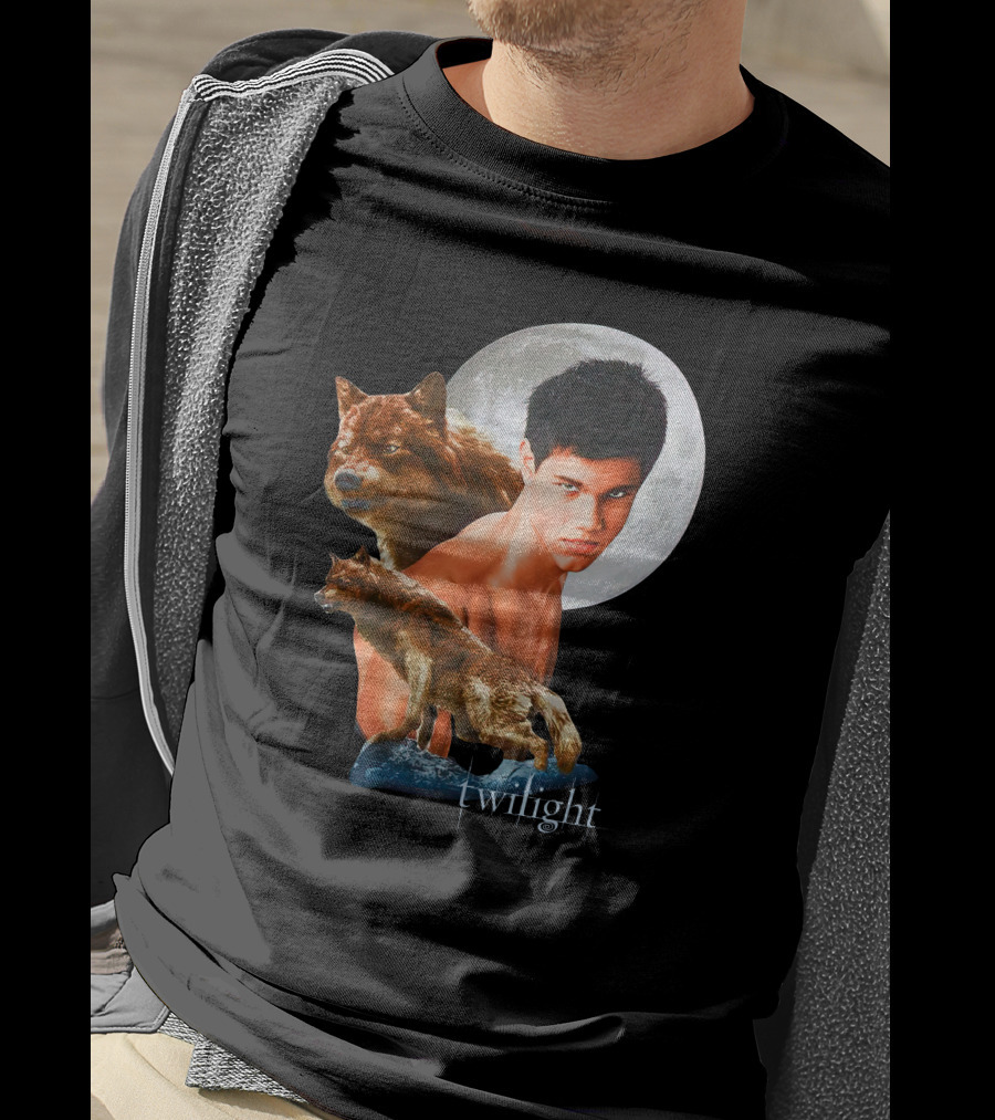 Twilight Jacob Wolf Full Moon Phase T-Shirt