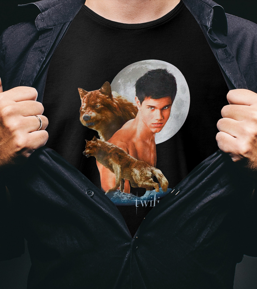 Twilight Jacob Wolf Full Moon Phase T-Shirt