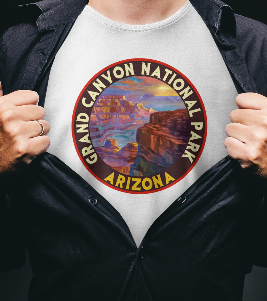 Grand Canyon National Park Arizona Vintage 80s Scenic Landscape T-Shirt