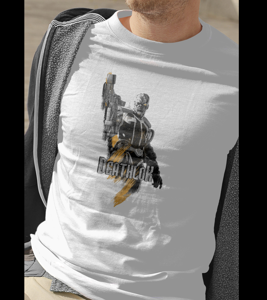Marvel X Men Deathlok Character Graphic Painting Texture T-Shirt