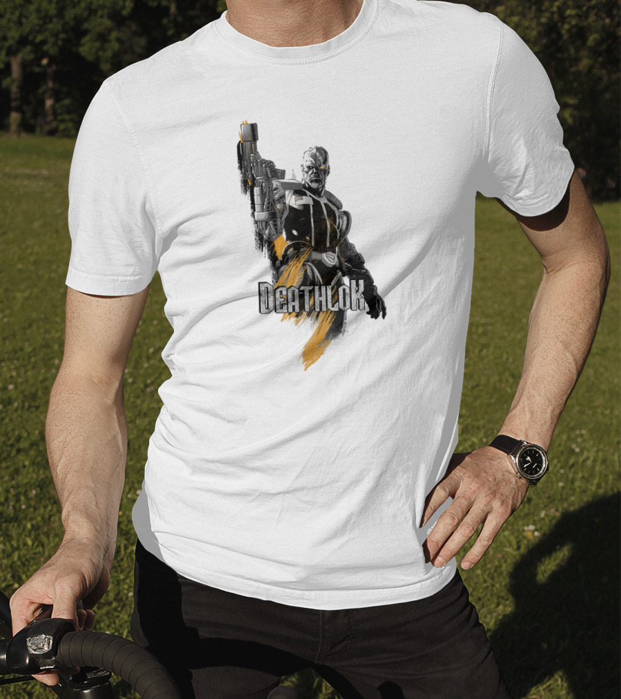 Marvel X Men Deathlok Character Graphic Painting Texture T-Shirt