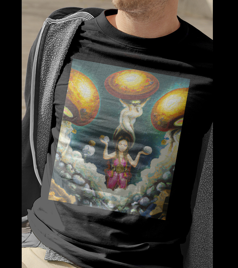 Style Bumble Sea Mushroom Goddess Surreal T-Shirt
