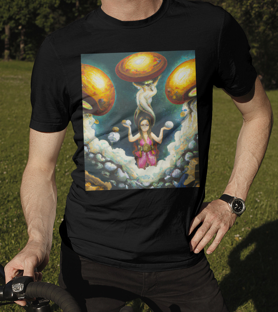 Style Bumble Sea Mushroom Goddess Surreal T-Shirt