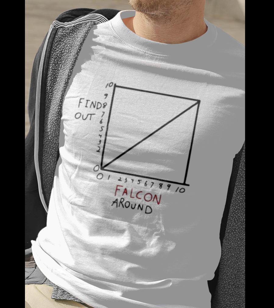 Atlanta Falcons Falcon Around Find Out Graph Chart T-Shirt
