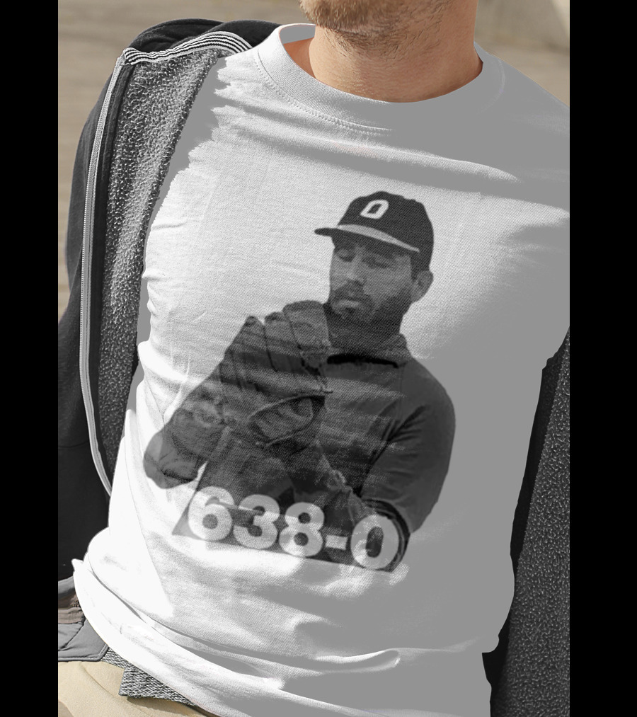 Castro 638-0 Baseball Pitcher Image With Cap Displaying 'O' T-Shirt