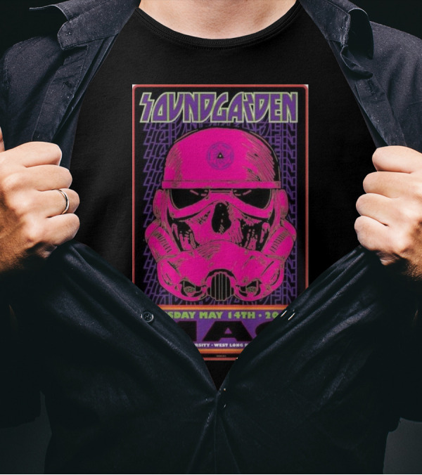 Soundgarden Concert Poster May 14th 2013 The MAC Monmouth University West Long Branch NJ USA T-Shirt