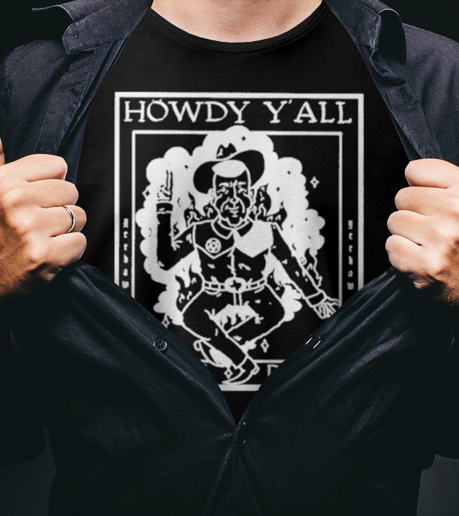Howdy Y’all Corn Dogs Cowboy Retro Yeehaw T-Shirt