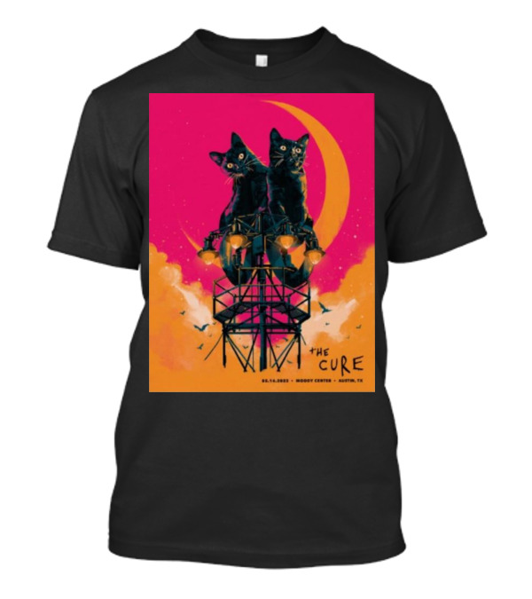 The Cure The Songs Of A Lost World Tour Cats On Scaffolding Moody Center Austin Pink Moon 05.10.2023 T-Shirt