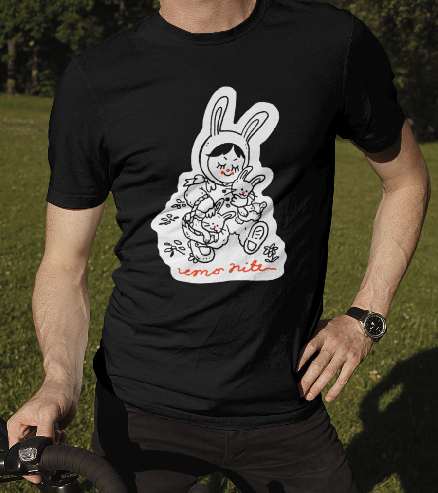 Emo Nite Bunny Sticker Woods Creature Trio T-Shirt