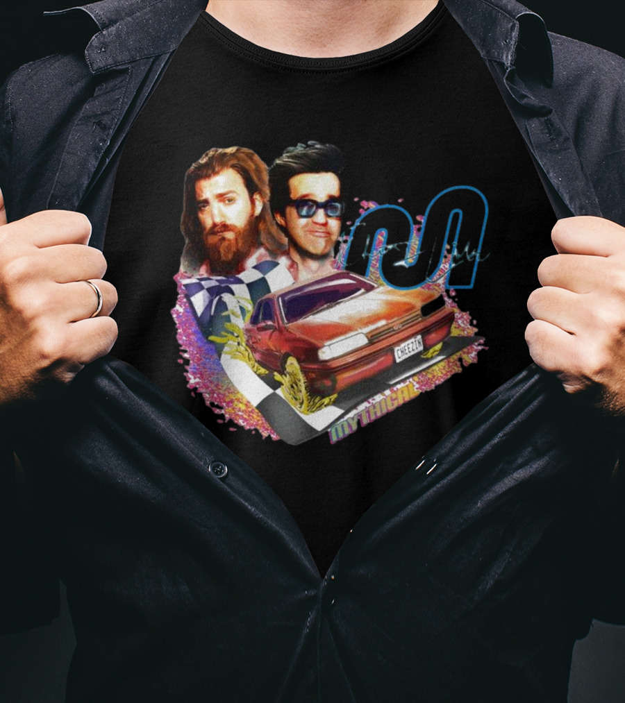 Rhett And Link Mythical Cheese Wheel Racing Cheetz Signature T-Shirt