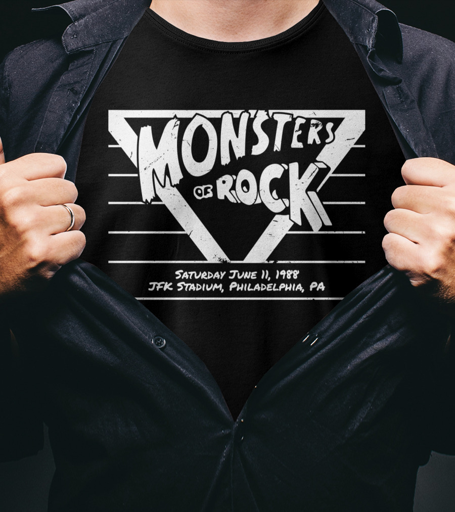 Monsters Of Rock Saturday June 11 1988 JFK Stadium Philadelphia PA T-Shirt