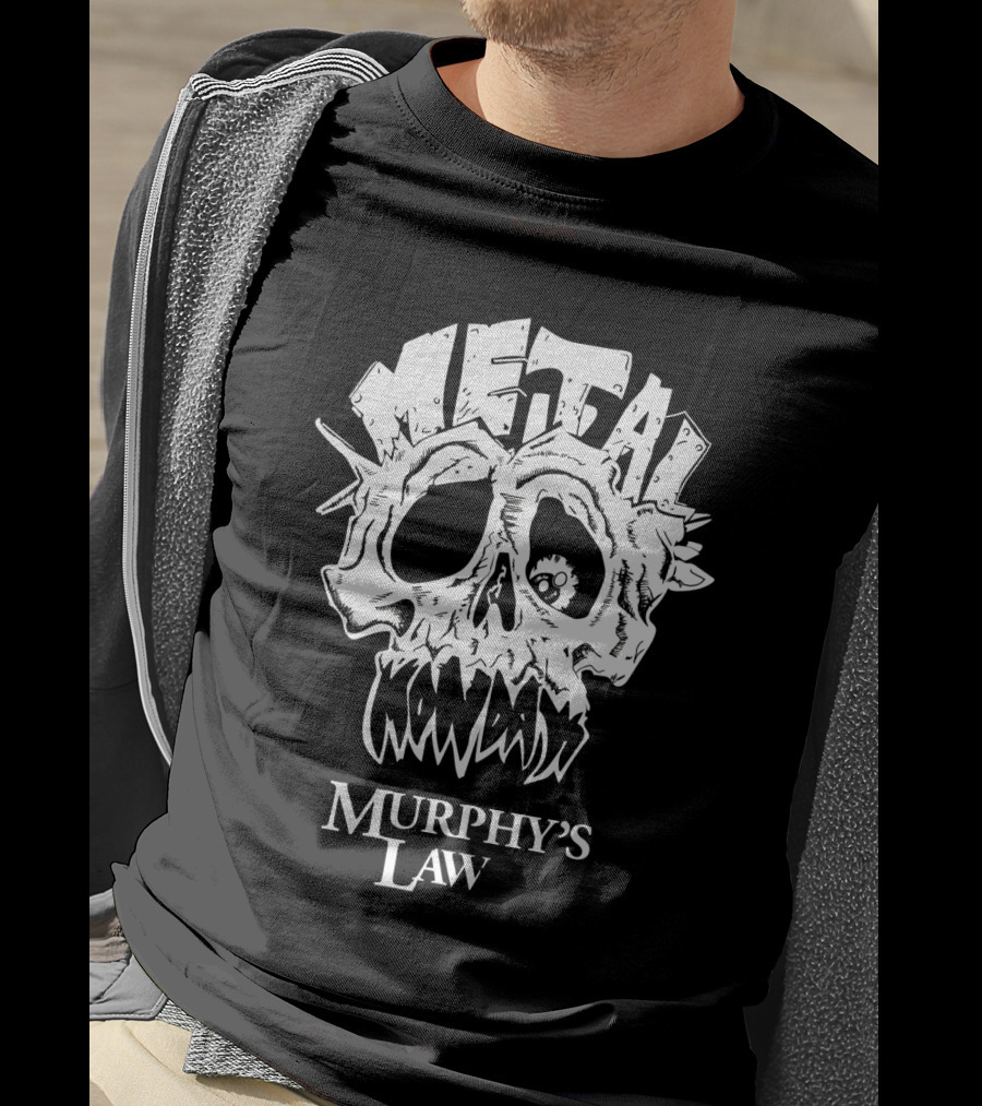 Murphy's Law Metal Mondays Skull Long Branch Jersey Shore T-Shirt