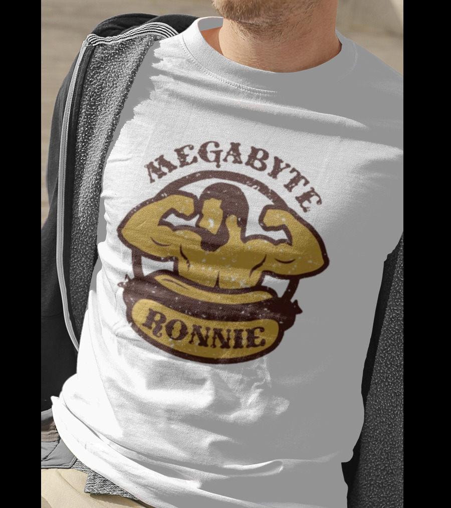 Megabyte Ronnie Flexing Muscles T-Shirt
