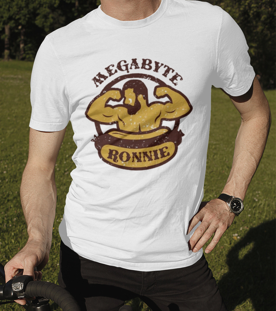 Megabyte Ronnie Flexing Muscles T-Shirt
