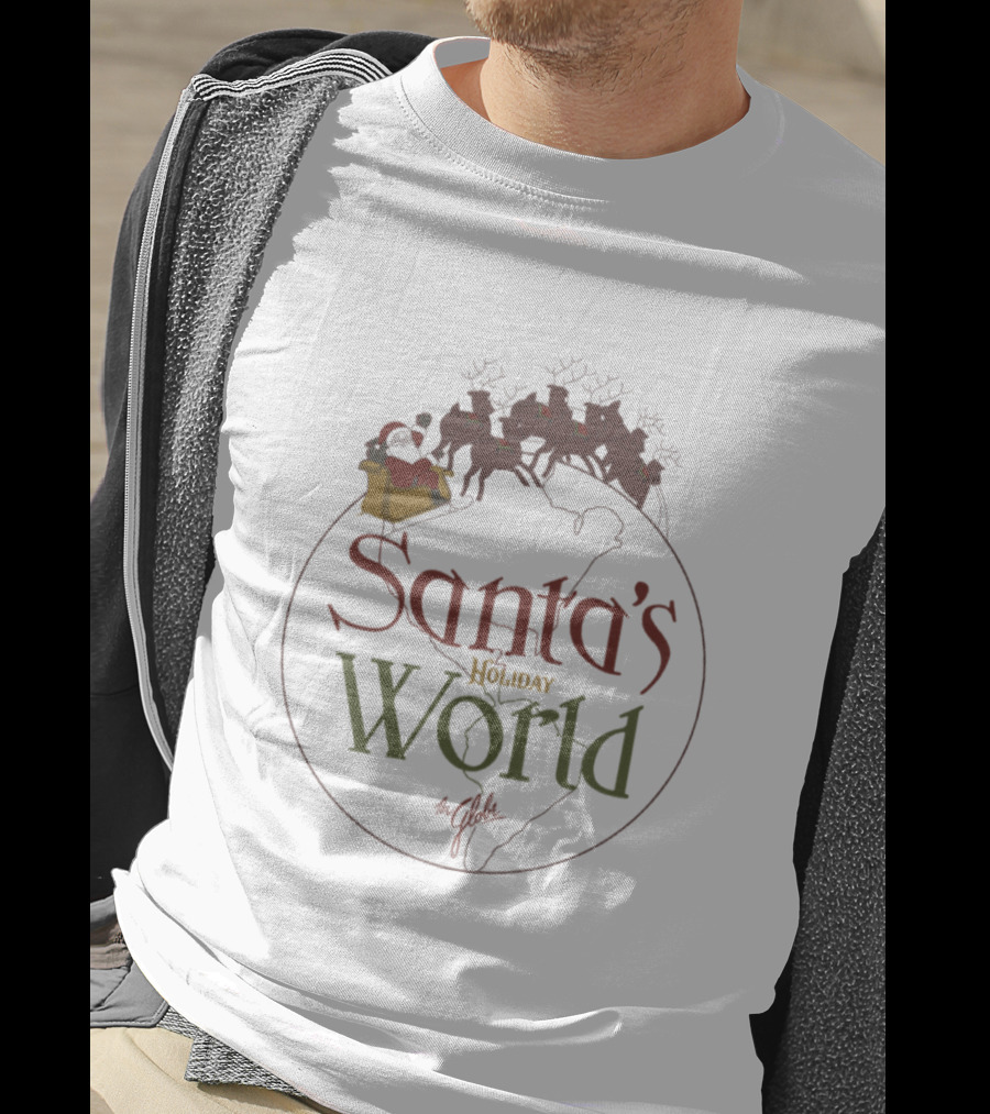 Santa's Holiday World Sleigh Ride Around The Globe T-Shirt