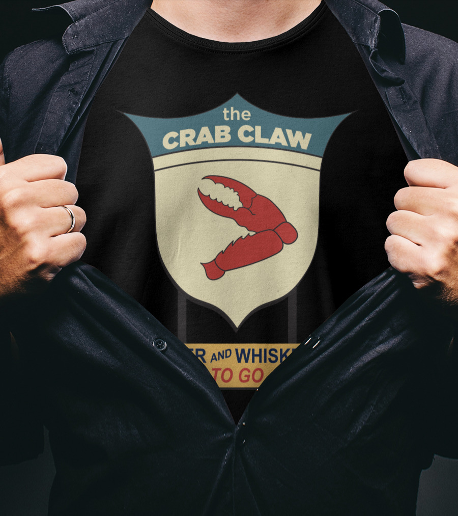 The Crab Claw Beer And Whiskey To Go T-Shirt