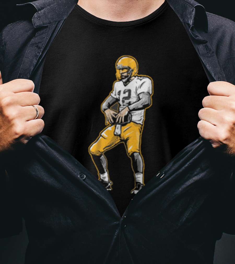 Aaron Rodgers Touchdown Celebration Football T-Shirt