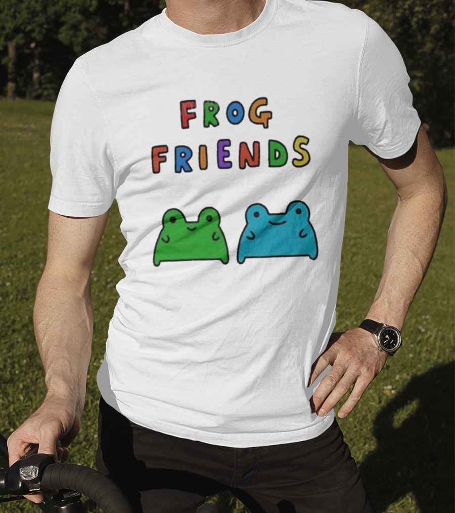 Frog Friends Comic Colorful Frogs T-Shirt